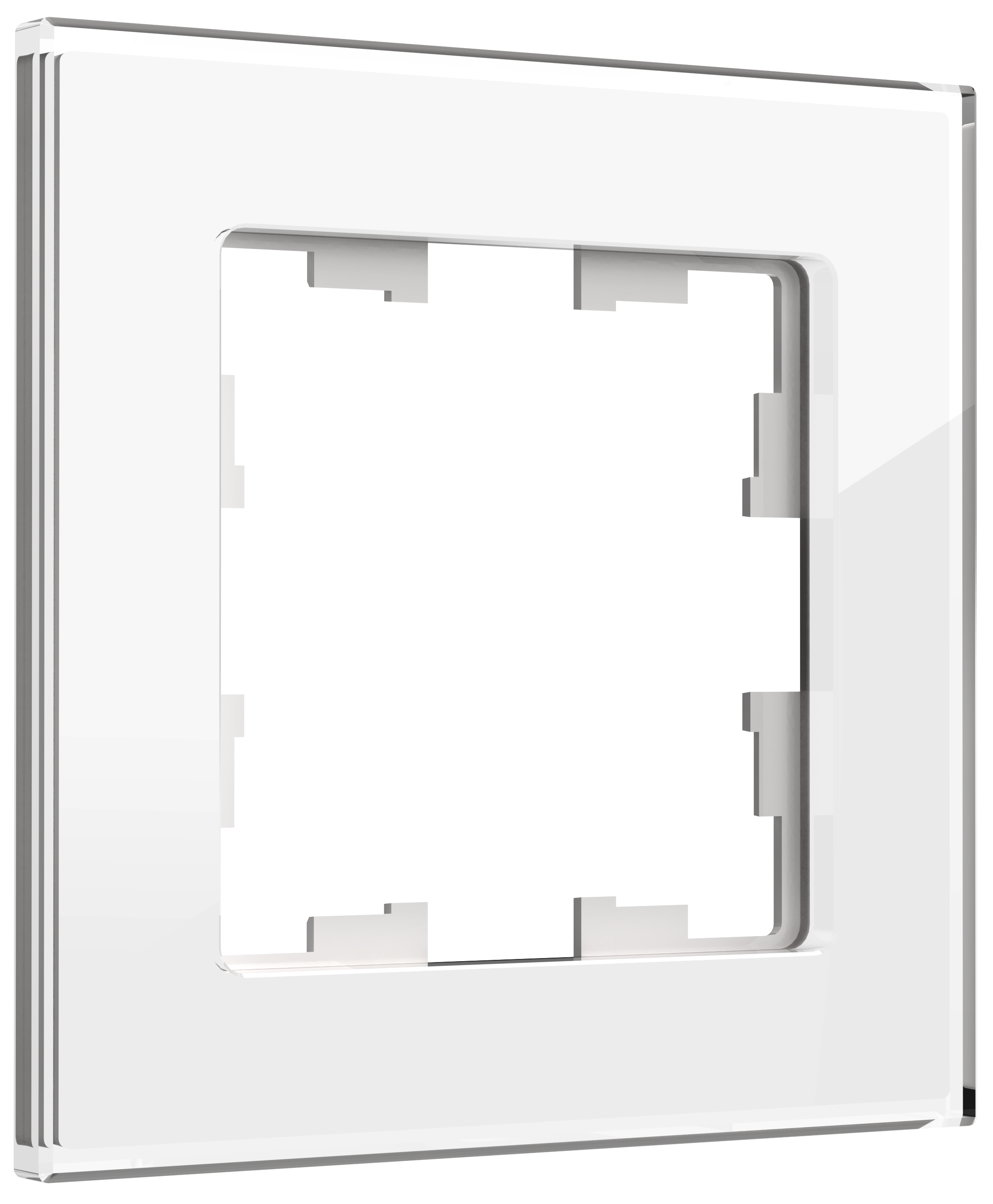 Рамка одинарная BRITE IEK стекло белая в Хабаровске