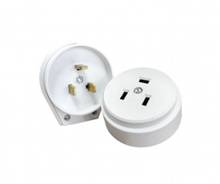 Разъем печной РШ/ВШ 32А 250В АБС накладной белый/черный в Хабаровске