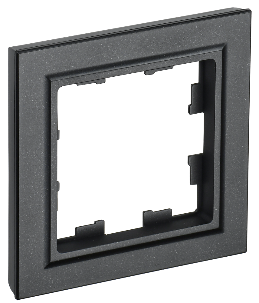 Рамка одинарная BRITE IEK черная в Хабаровске