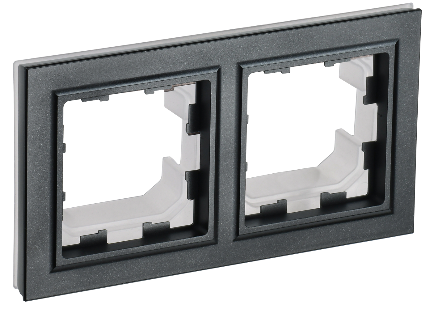 Рамка двойная IP44 BRITE IEK черная в Хабаровске