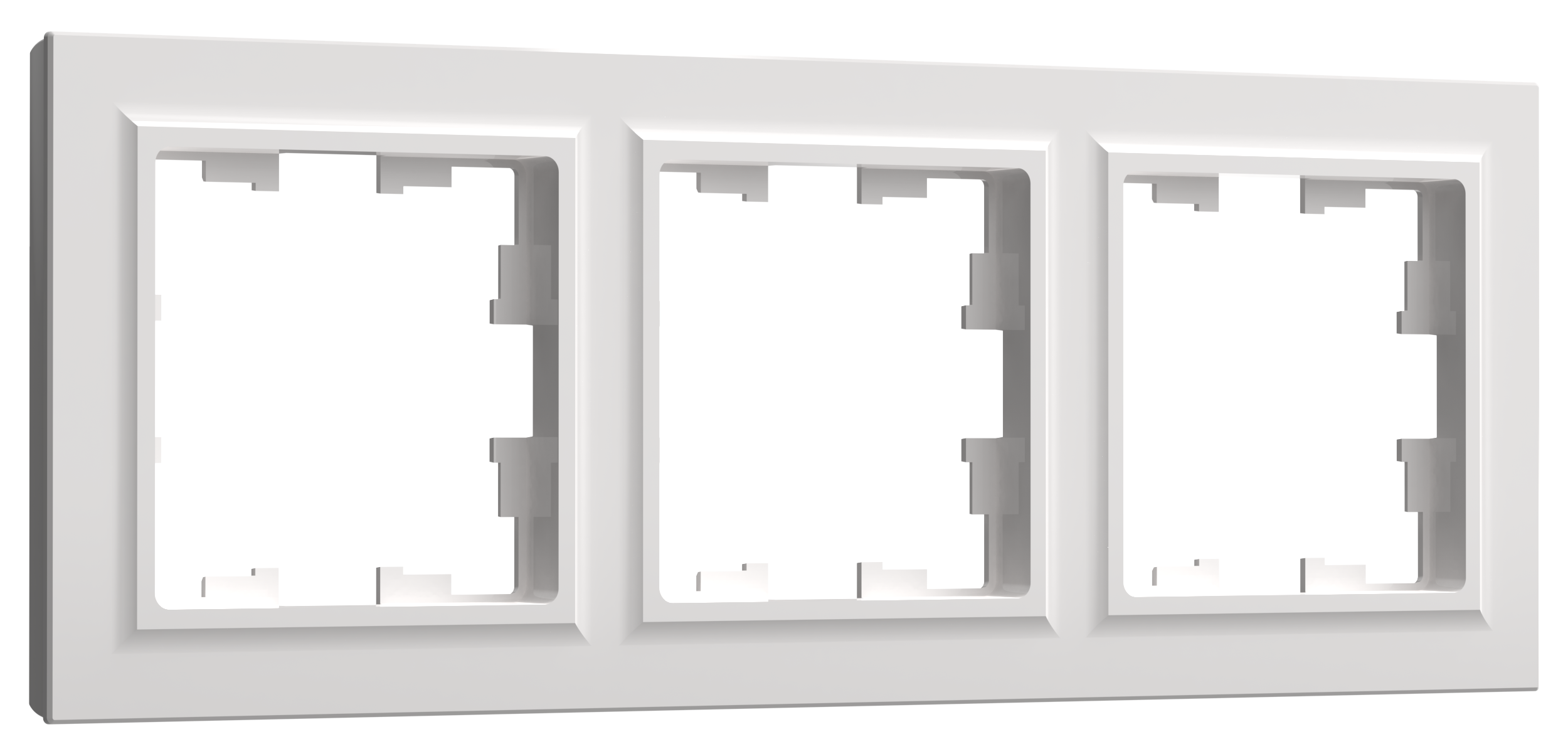 Рамка тройная BRITE IEK белая в Хабаровске