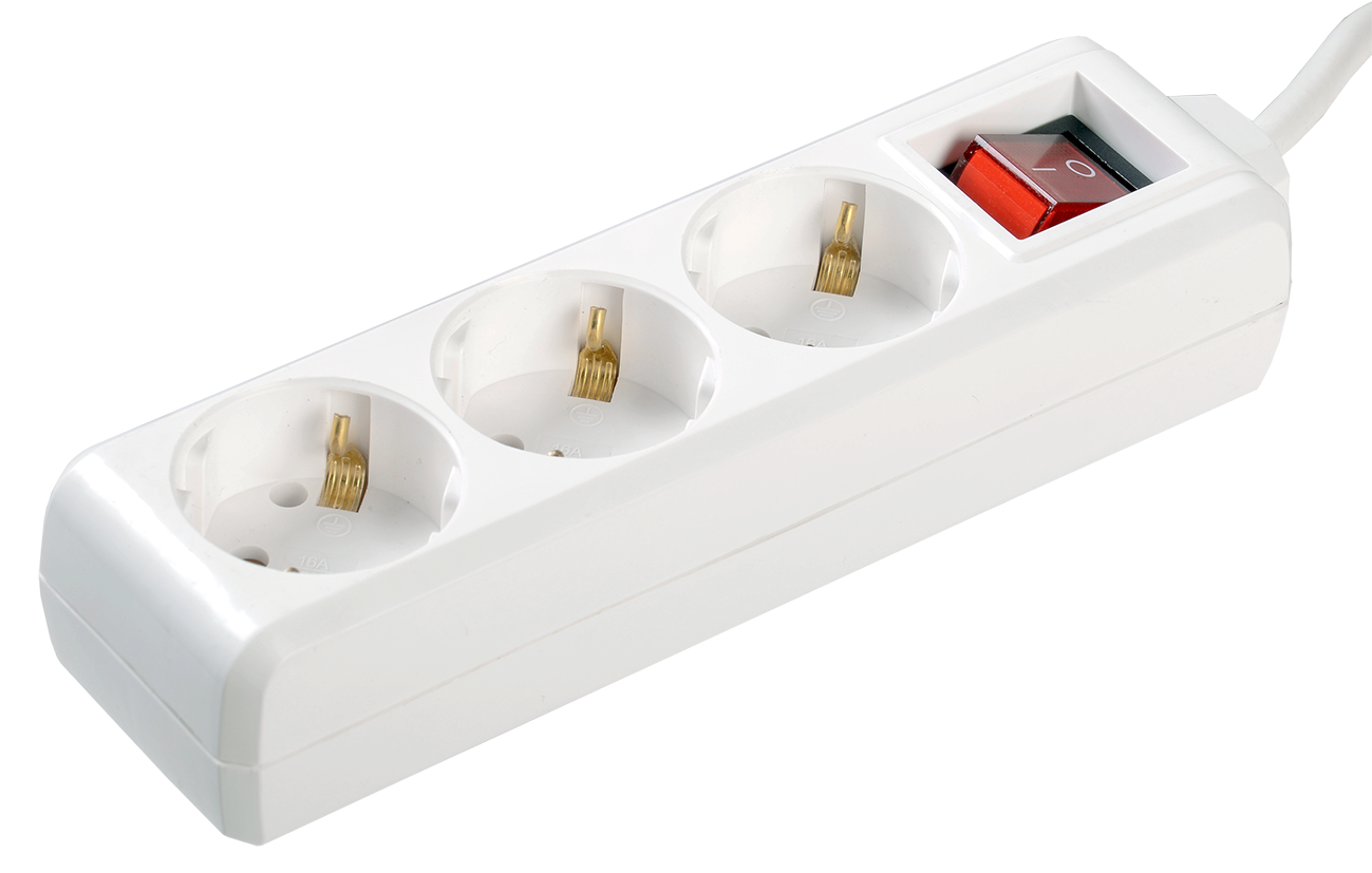 Удлинитель У03К-выключатель 3 места 2P+PE/3метра 3х1мм2 16А/250 IEK в Хабаровске