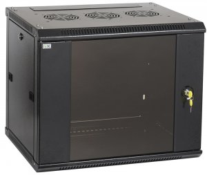 ITK Шкаф LINEA W 9U 600x600 мм дверь стекло, RAL9005 в Хабаровске