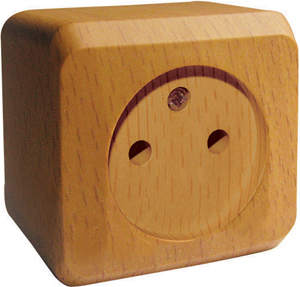 Розетка одинарная ЭТЮД SE накладная бук в Хабаровске