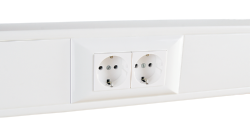 Суппорт с рамкой SPL на 2 поста (45х45) в профиль для кабель-каналов 100х50, 105х50 в Хабаровске