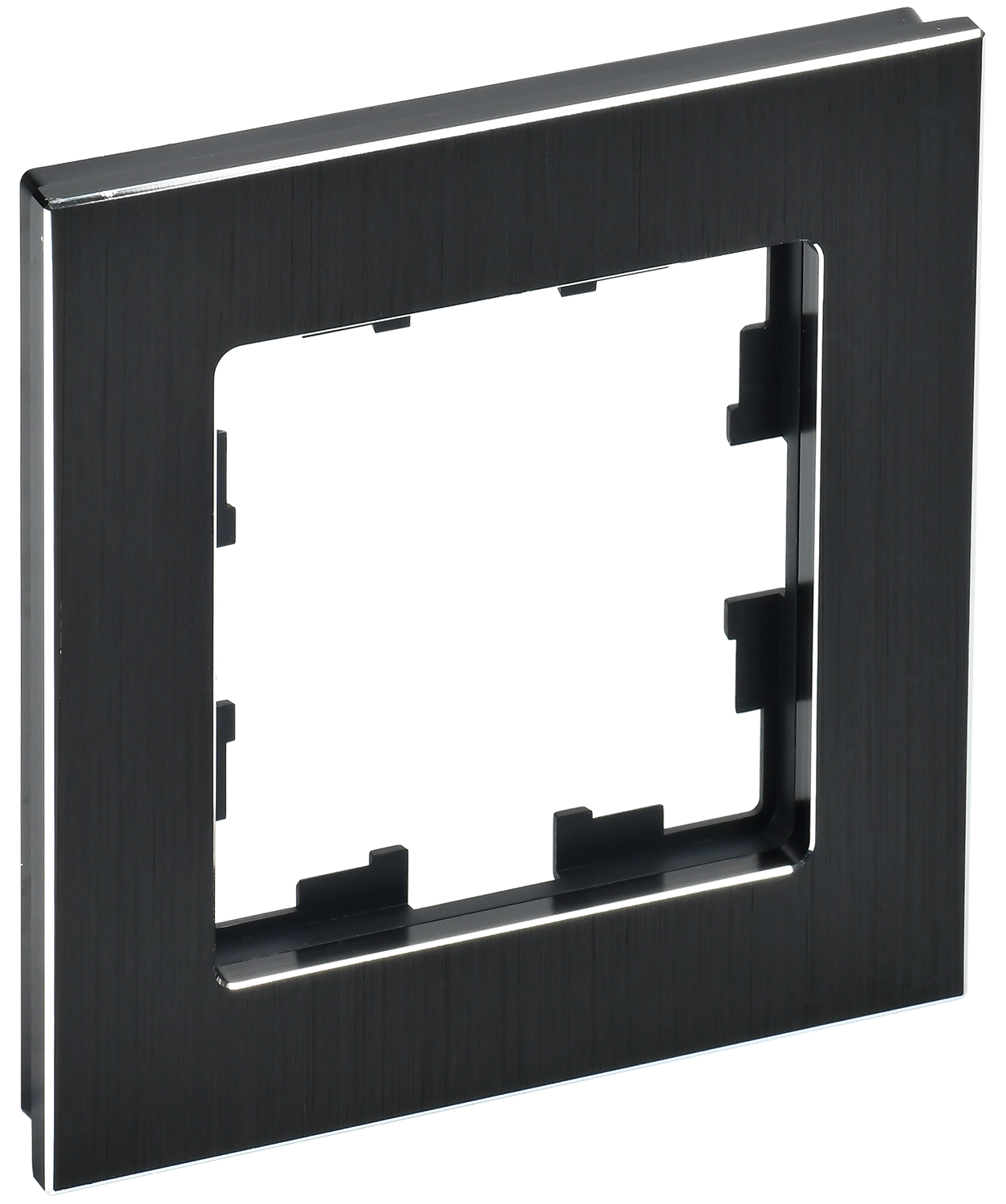 Рамка одинарная BRITE IEK металл черная в Хабаровске