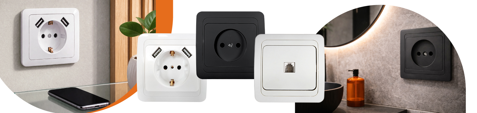 Розетки и рамки CLASSICO в интерьере