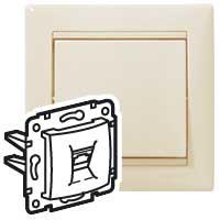 Розетка телефонная VALENA Legrand крем в Хабаровске