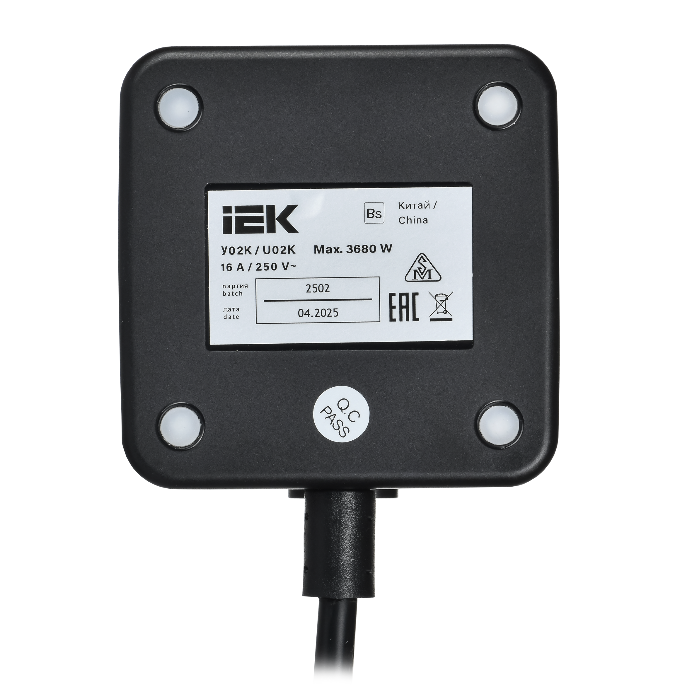 Удлинитель DOMINIC Qi10Вт У02К 1,3м 3х1мм2 USB A+C черный IEK в Хабаровске