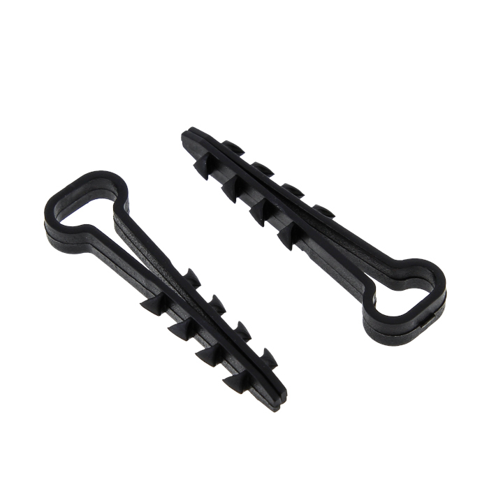 Дюбель-хомут 6-12 мм для плоского кабеля черный (упак. 50шт) EKF в Хабаровске