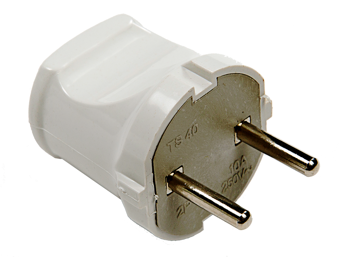 Вилка прямая 10А белая 4142 IN HOME в Хабаровске