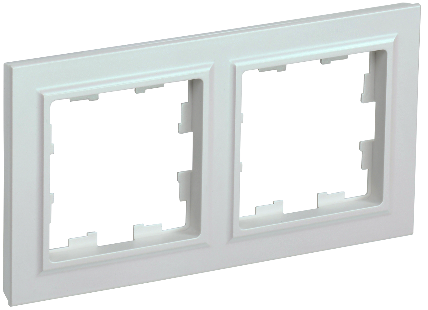 Рамка двойная BRITE IEK жемчуг в Хабаровске