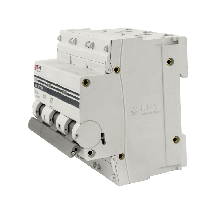Автоматический выключатель ВА47-100 3Р 100А 10кА характеристика C EKF PROxima в Хабаровске