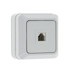 Розетка Phone 1-местная белая Рим EKF PROxima в Хабаровске