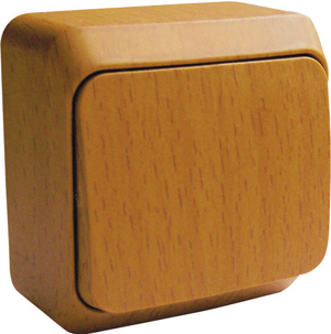 Выключатель одноклавишный ЭТЮД SE накладной бук в Хабаровске