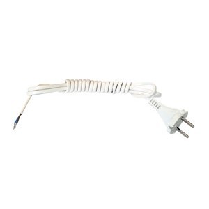 Шнур с вилкой ШВВП-ВП 2х0,75 3 м белый в Хабаровске