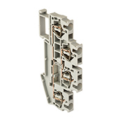 Колодка клеммная самозажимная двойная JXB-ST-2.5 24А серая EKF PROxima в Хабаровске