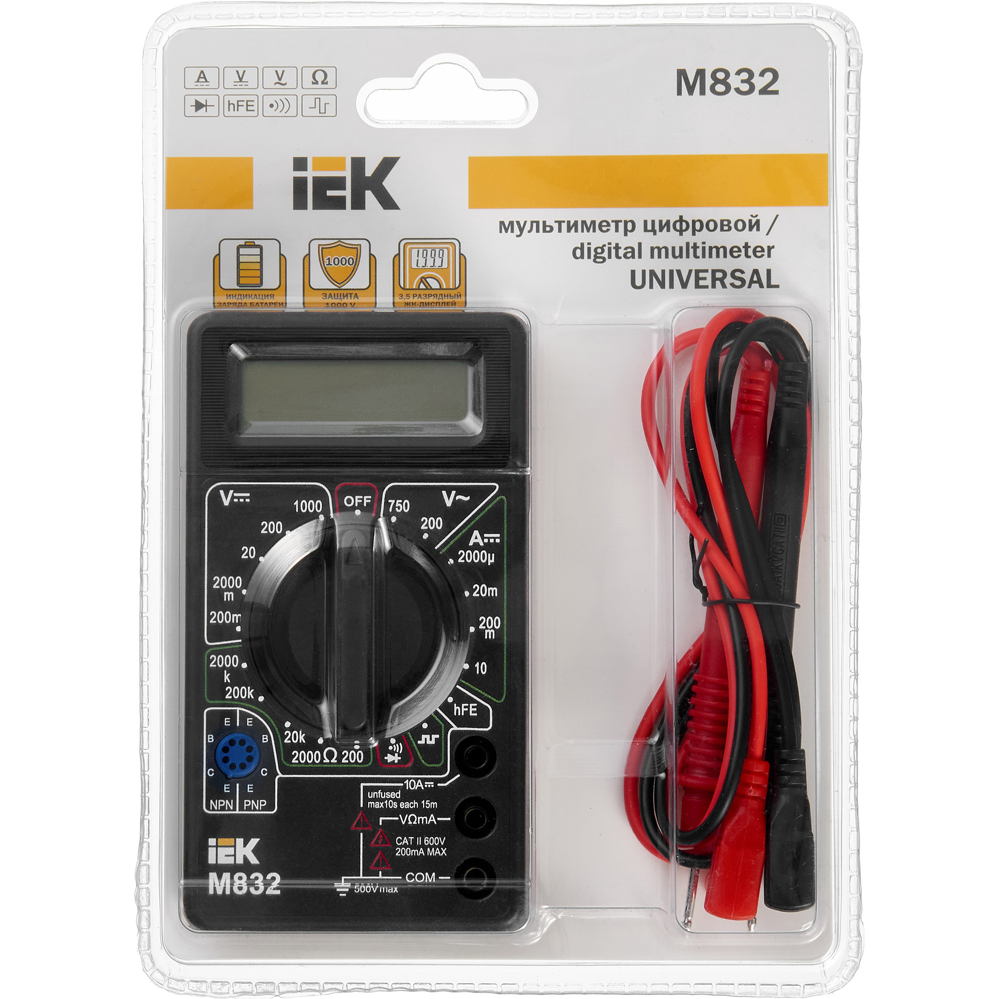Мультиметр цифровой Universal M832 IEK в Хабаровске
