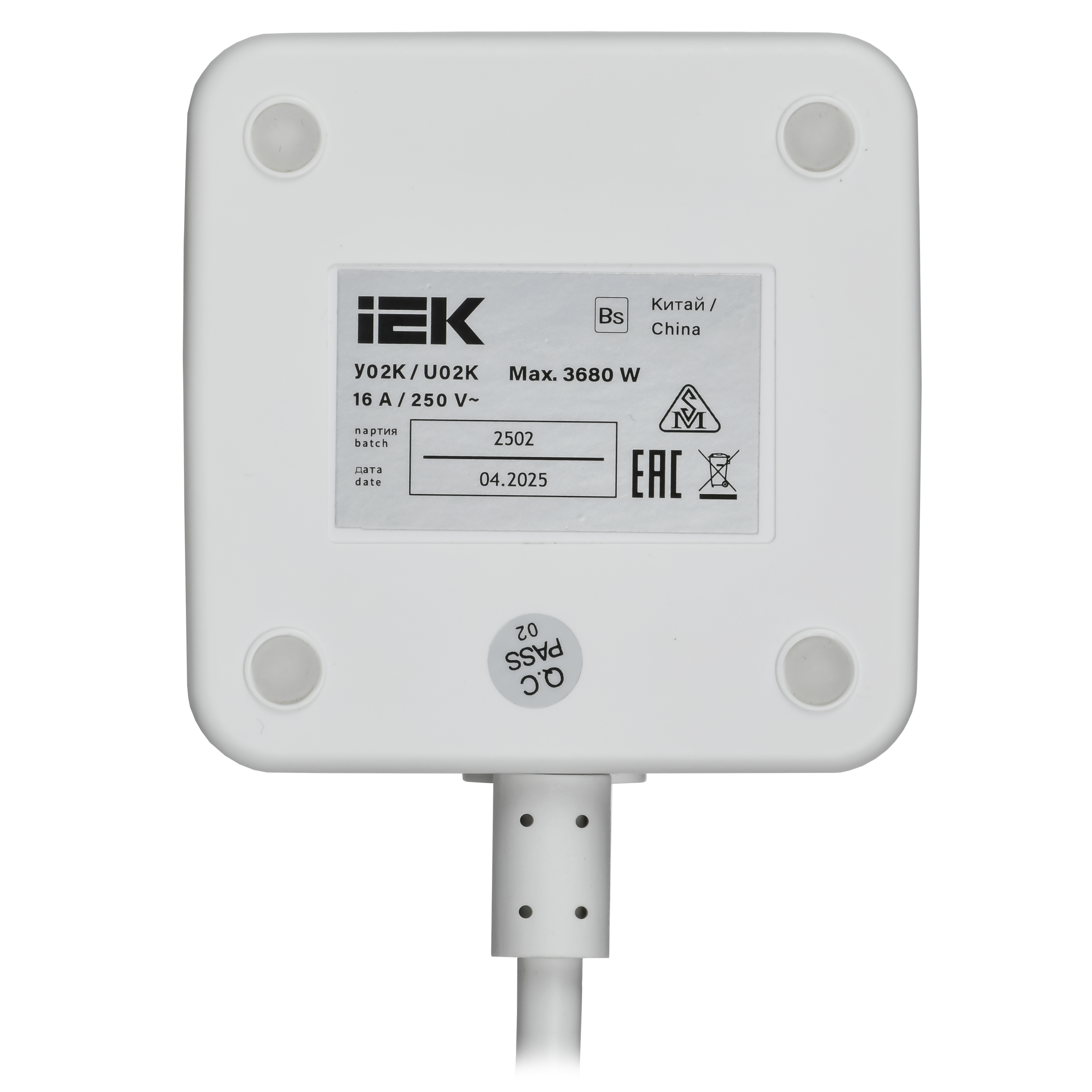 Удлинитель DOMINIC Qi10Вт У02К 1,3м 3х1мм2 USB A+C белый IEK в Хабаровске