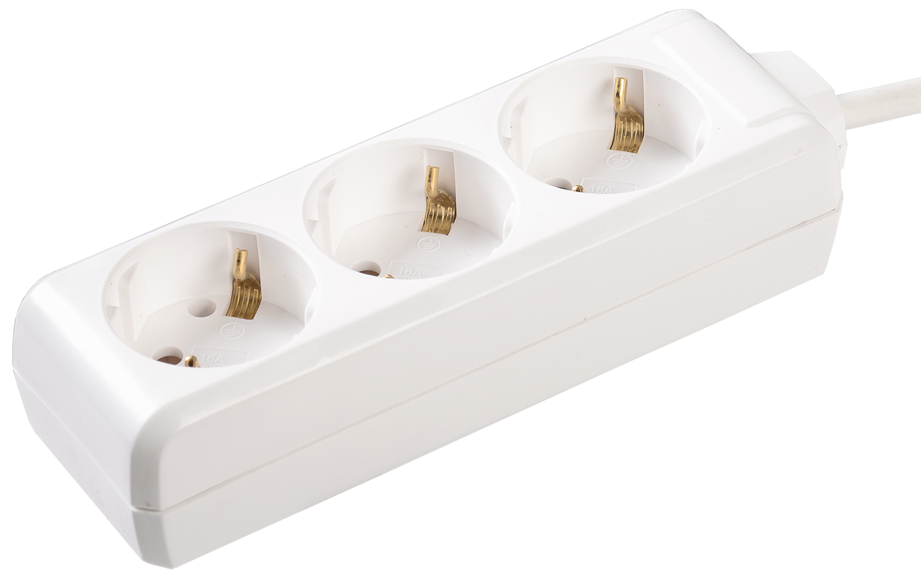 Удлинитель У03 3 места 2Р+PЕ/1,5метра 3х1мм2 16А/250В в Хабаровске