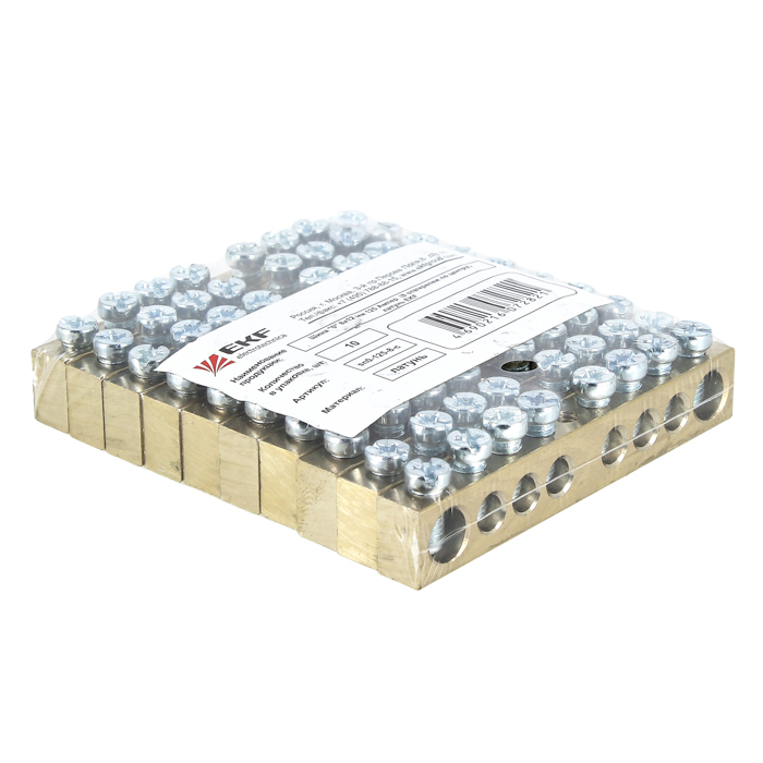 Шина EKF "N"нулевая 8х12мм 8/2 по краям в Хабаровске