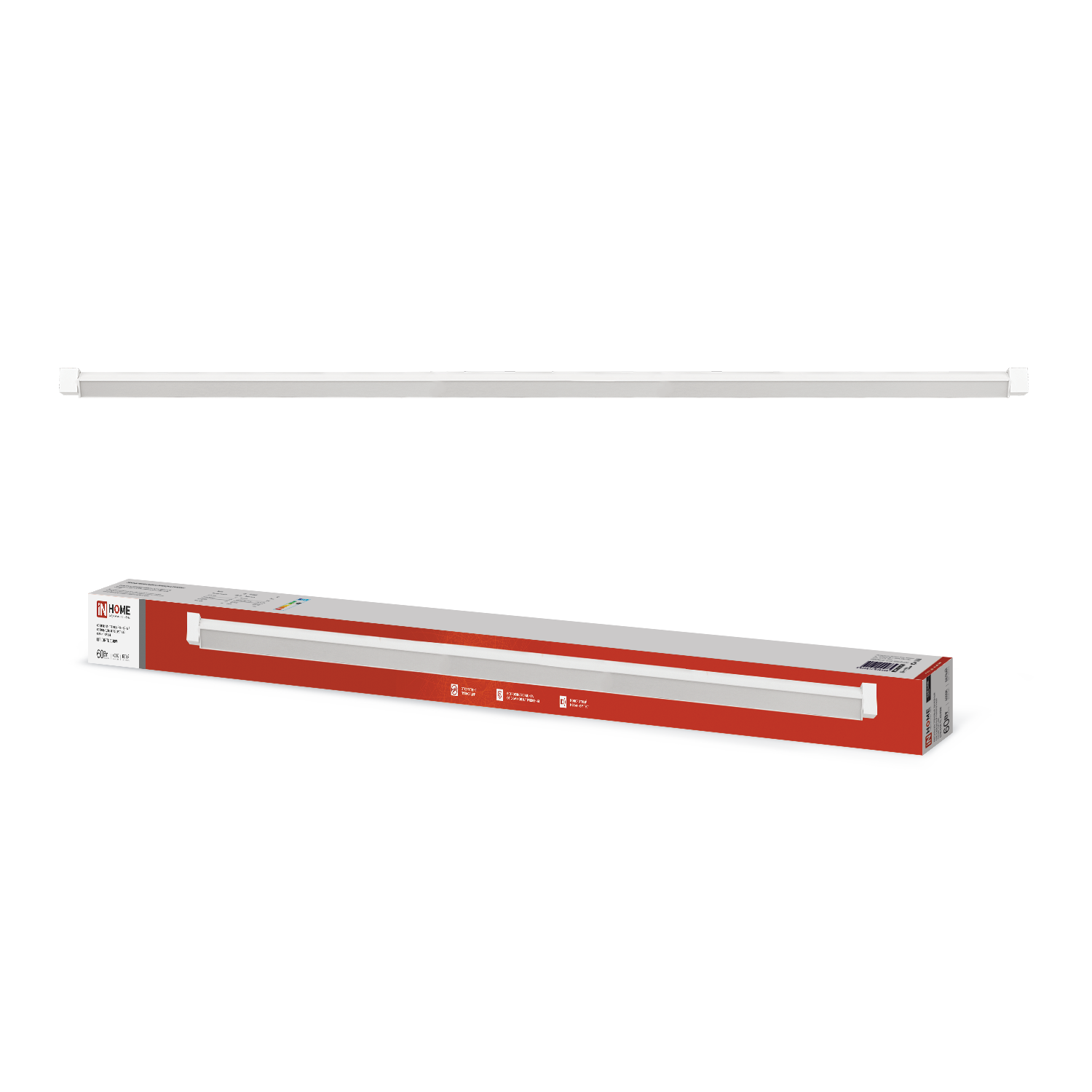 Светильник трековый линейный светодиодный поворотный LTR-01R-TL 6040W 60Вт 4000К 1135мм 120 градусов белый серии TOP-LINE IN HOME в Хабаровске