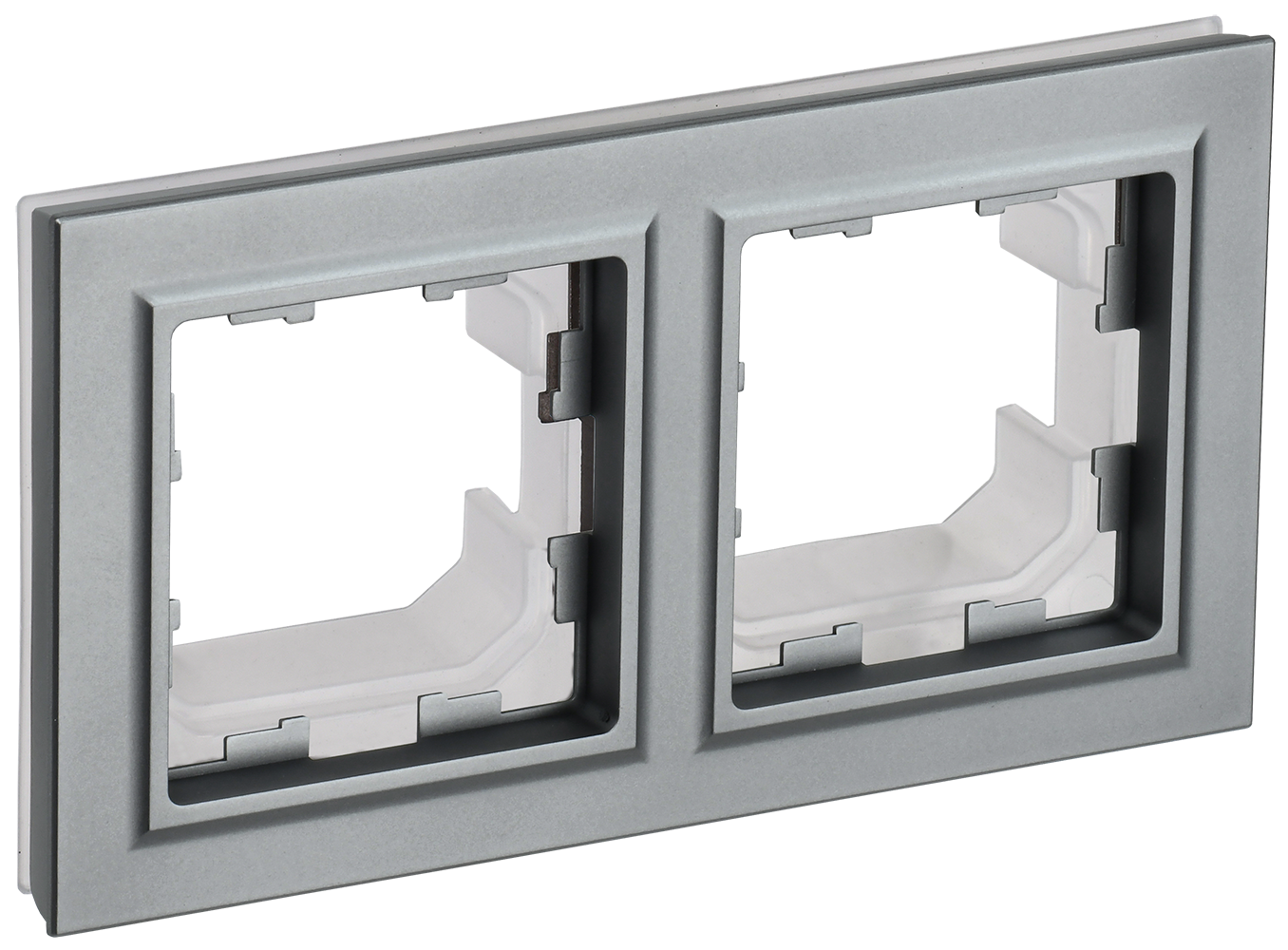 Рамка двойная IP44 BRITE IEK сталь в Хабаровске