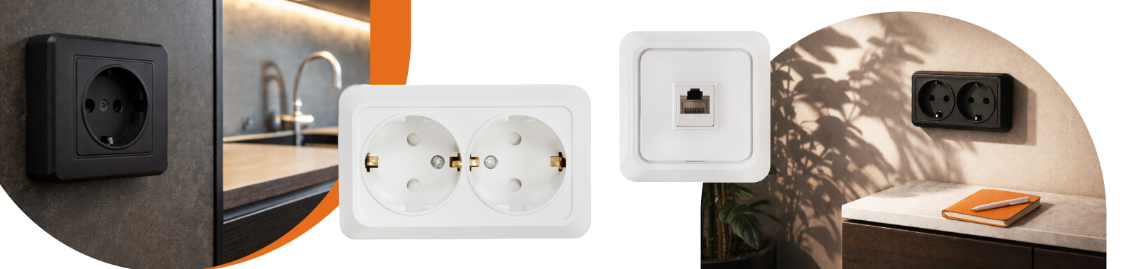 Накладные розетки и выключатели BOLLETO в интерьере