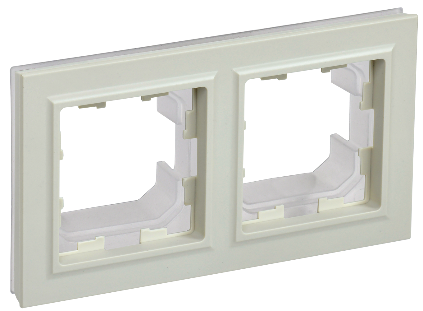 Рамка двойная IP44 BRITE IEK бежевая в Хабаровске