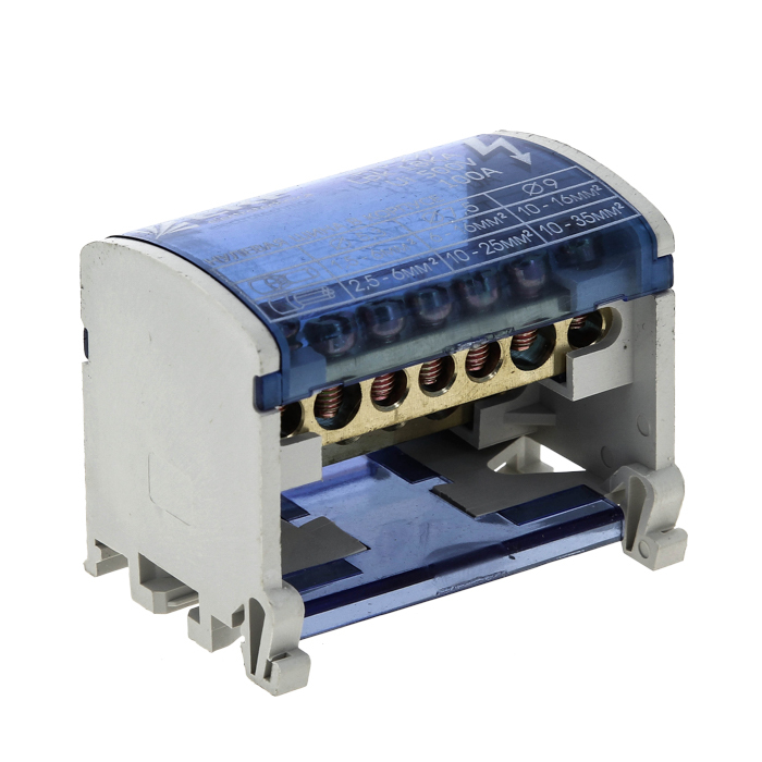 Шина EKF "N"нулевая на DIN в корпусе 4х7групп в Хабаровске