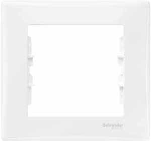 Рамка одинарная SEDNA Schneider Electric белая в Хабаровске