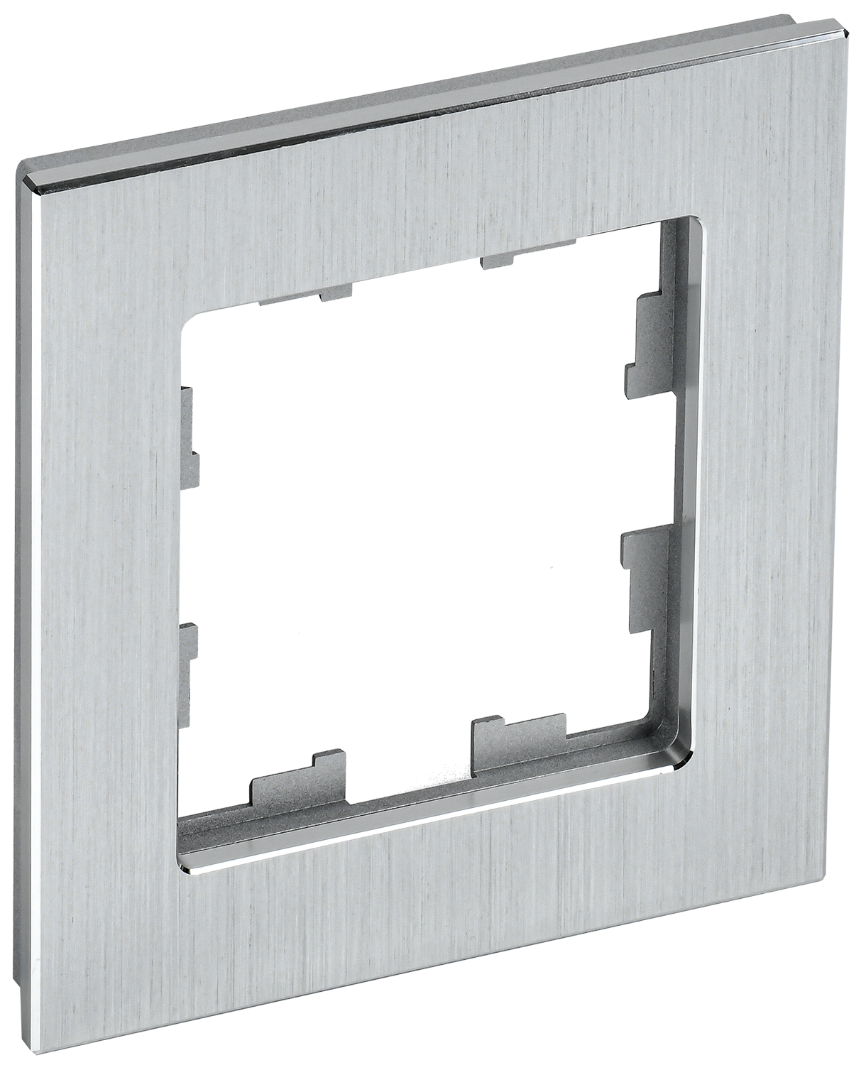 Рамка одинарная BRITE IEK металл алюминий в Хабаровске