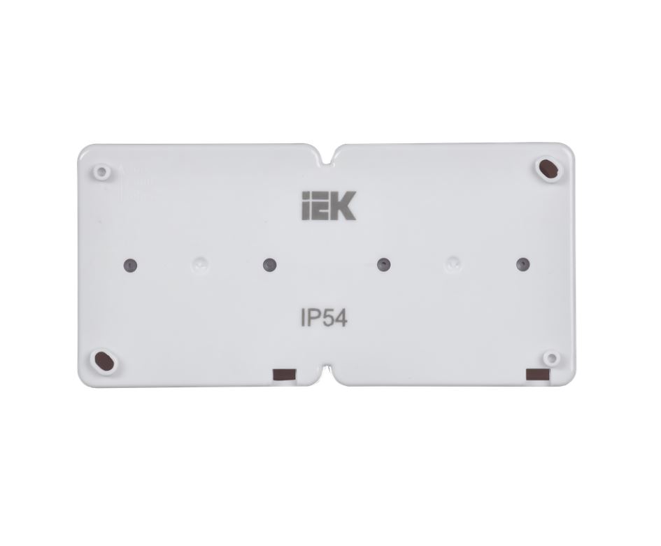 Розетка двойная ГЕРМЕС PLUS IEK с заземлением накладная IP54 дымчатая крышка в Хабаровске