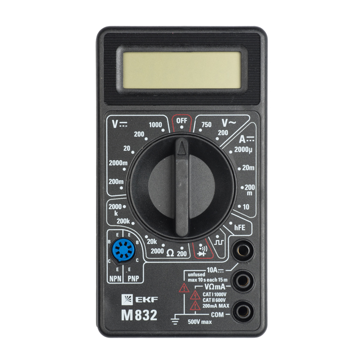 Мультиметр цифровой M832 EKF Master в Хабаровске