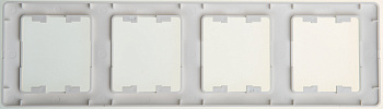 Рамка четырехместная вертикальная Glossa SE перламутр в Хабаровске