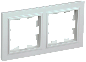 Рамка двойная BRITE IEK жемчуг в Хабаровске