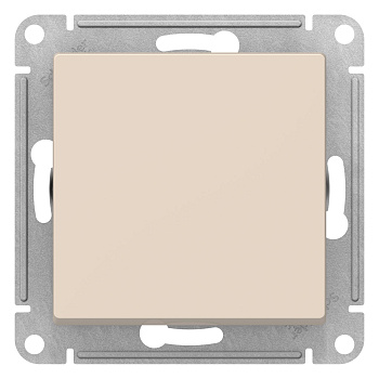 Выключатель одноклавишный AtlasDesign SE бежевый в Хабаровске