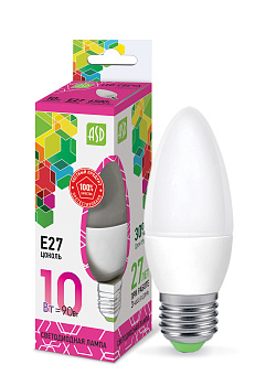 Лампа светодиодная LED-СВЕЧА-standard 10Вт 230В Е27 6500К 900Лм ASD в Хабаровске