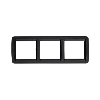 Рамка тройная горизонтальная CLASSICO черная 2303HB IN HOME в Хабаровске