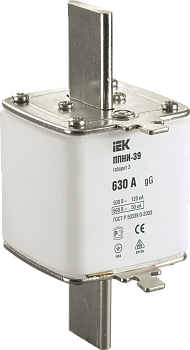 Плавкая вставка предохранителя ППНИ-39, габарит 3, 630АIEK в Хабаровске