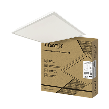 Панель светодиодная встраиваемая ДВО-PRO 7540-ОПАЛ 75Вт 4000К 100лм/Вт CRI80 IP40 595х595х30мм NEOX в Хабаровске