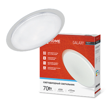 Светильник светодиодный серии DECO GALAXY 70Вт 230В 6500К 6300Лм 570х83мм IN HOME в Хабаровске