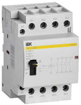 Контактор модульный с ручным управлением КМ25-40МР AC KARAT IEK в Хабаровске
