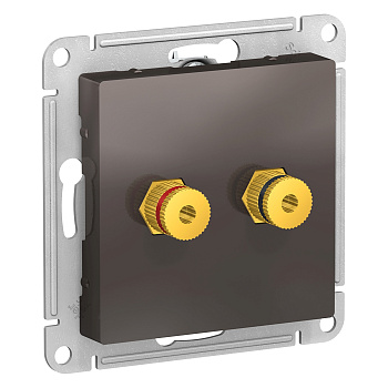 Аудиорозетка двойная AtlasDesign SE мокко в Хабаровске