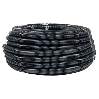 Труба гофрированная FRHF с зондом d32мм черная Plast EKF PROxima в Хабаровске