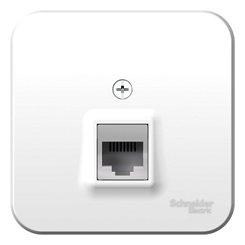 Розетка компьютерная BLANCA SE накладная с изоляционной пластиной белая в Хабаровске