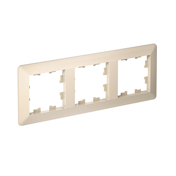 Рамка тройная AtlasDesign AIR SE бежевая/дымчатая белая в Хабаровске