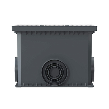 Смотровой переходной колодец с крышкой для двустенных труб, 335х240х255мм DKC в Хабаровске