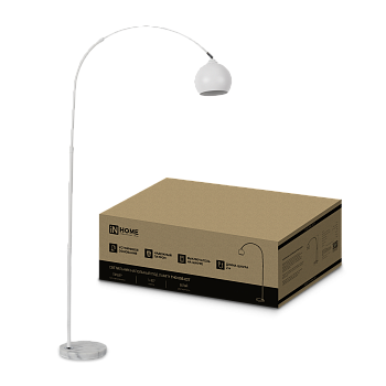 Светильник напольный под лампу ТНО 05-Е27Б 230В белый плафон, белый корпус IN HOME в Хабаровске