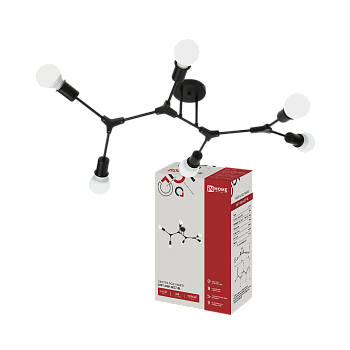 Люстра под лампу LOFT ARM-6E27-BL 6хЕ27 черный IN HOME в Хабаровске